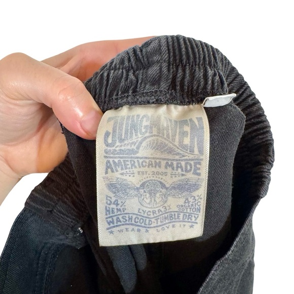 Jungmaven Venice High Rise Hemp Cotton Shorts In Black- Still Full Price - Picture 8 of 11